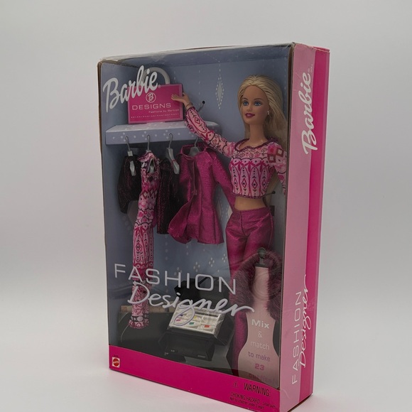 Barbie Doll Lots of Clothes Fashion Designer metallic Pink Ensemble shiny pants - Picture 10 of 12